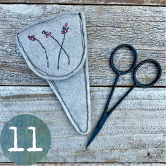 plant-dyed botanical scissor slips: blues, purples & browns