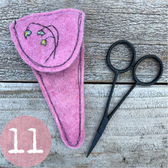 plant-dyed botanical scissor slips: pinks & peaches