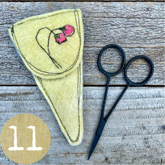 plant-dyed botanical scissor slips: yellows & greens