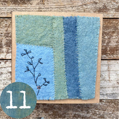 indigo plant-dyed treasure box for the stitcher