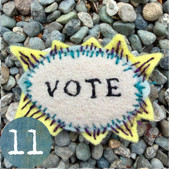 vote button (fundraiser!)
