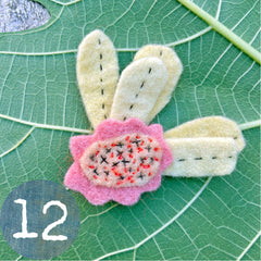 wool felt flower pins (new batch!)
