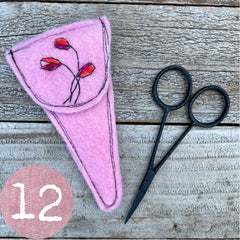 plant-dyed botanical scissor slips: pinks & peaches