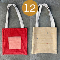 reversible plant-dyed tote bag (new batch!)