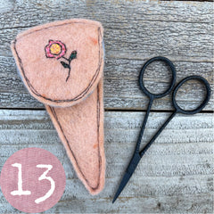 plant-dyed botanical scissor slips: pinks & peaches
