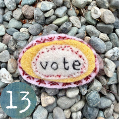 vote button (fundraiser!)