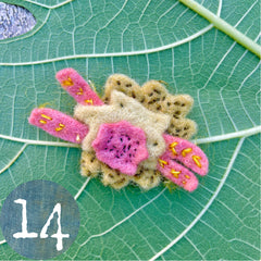 wool felt flower pins (new batch!)