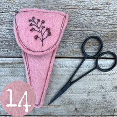 plant-dyed botanical scissor slips: pinks & peaches