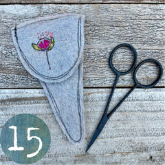 plant-dyed botanical scissor slips: blues, purples & browns