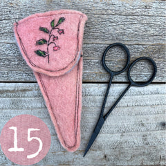 plant-dyed botanical scissor slips: pinks & peaches