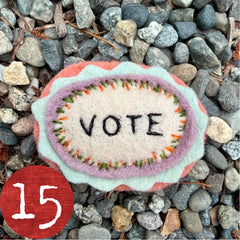 vote button (fundraiser!)