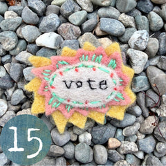 vote button (fundraiser!)