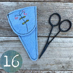 plant-dyed botanical scissor slips: blues, purples & browns