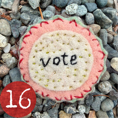 vote button (fundraiser!)