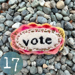 vote button (fundraiser!)