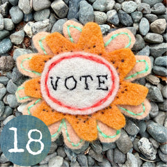 vote button (fundraiser!)