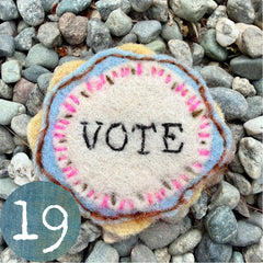 vote button (fundraiser!)