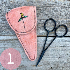 plant-dyed botanical scissor slips: pinks & peaches