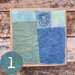 indigo plant-dyed treasure box for the stitcher