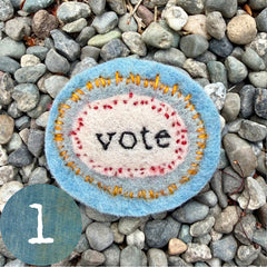 vote button (fundraiser!)