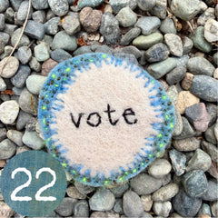 vote button (fundraiser!)