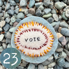 vote button (fundraiser!)