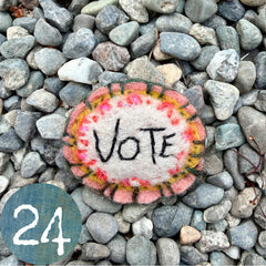 vote button (fundraiser!)