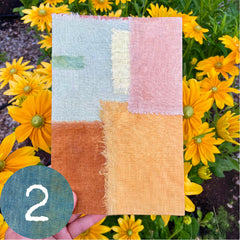 large plant-dyed patchwork handbound journal