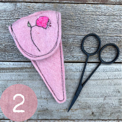 plant-dyed botanical scissor slips: pinks & peaches