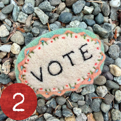 vote button (fundraiser!)