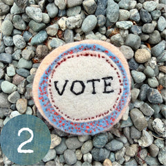vote button (fundraiser!)