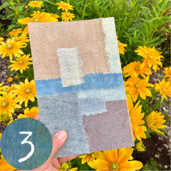 large plant-dyed patchwork handbound journal