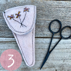plant-dyed botanical scissor slips: pinks & peaches