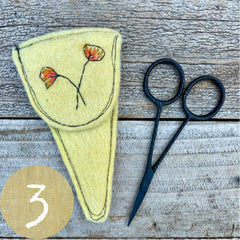plant-dyed botanical scissor slips: yellows & greens