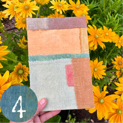 large plant-dyed patchwork handbound journal