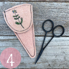 plant-dyed botanical scissor slips: pinks & peaches