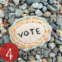 vote button (fundraiser!)
