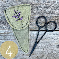 plant-dyed botanical scissor slips: yellows & greens