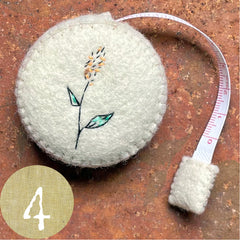 plant-dyed botanical tape measures: yellows & browns