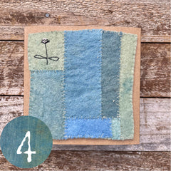 indigo plant-dyed treasure box for the stitcher