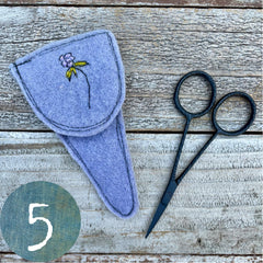 plant-dyed botanical scissor slips: blues, purples & browns