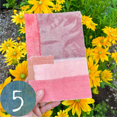 large plant-dyed patchwork handbound journal