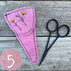 plant-dyed botanical scissor slips: pinks & peaches