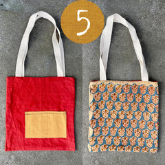 reversible plant-dyed tote bag (new batch!)