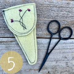 plant-dyed botanical scissor slips: yellows & greens