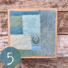 indigo plant-dyed treasure box for the stitcher