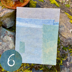 patchwork blue amulet extra large handbound journal