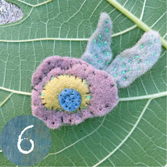 wool felt flower pins (new batch!)