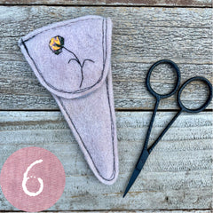 plant-dyed botanical scissor slips: pinks & peaches