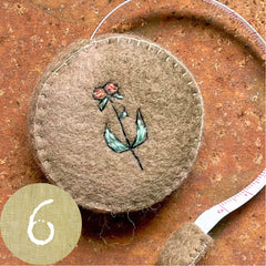 plant-dyed botanical tape measures: yellows & browns